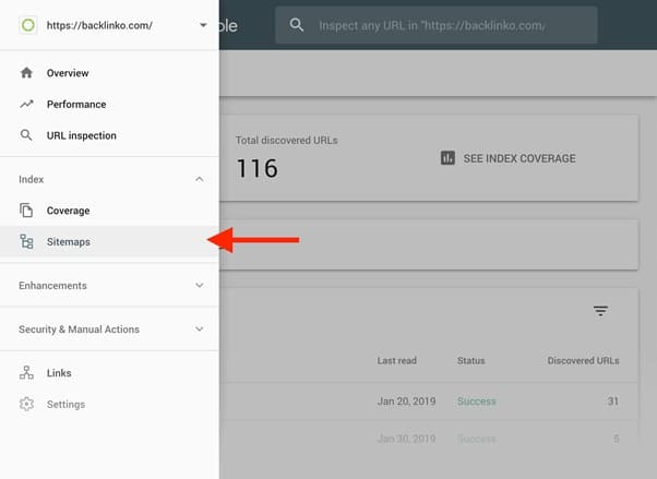 gửi sitemap google search console