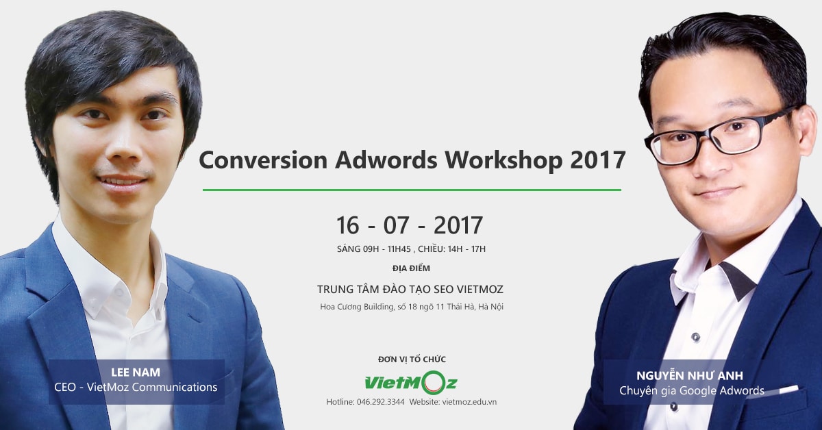 Conversion Adwords Workshop 2017