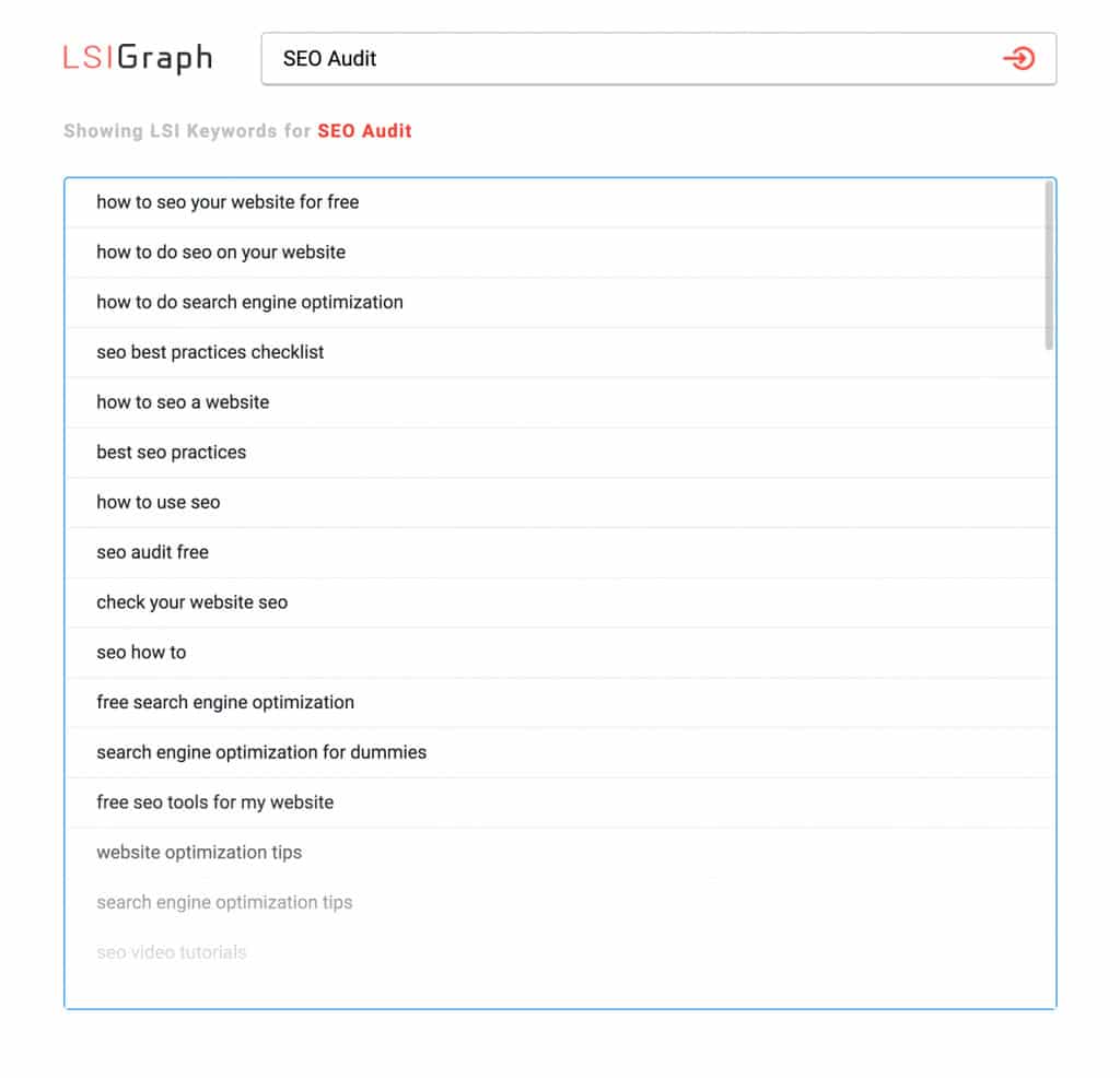 Kết quả tìm kiếm trên LSIGraph