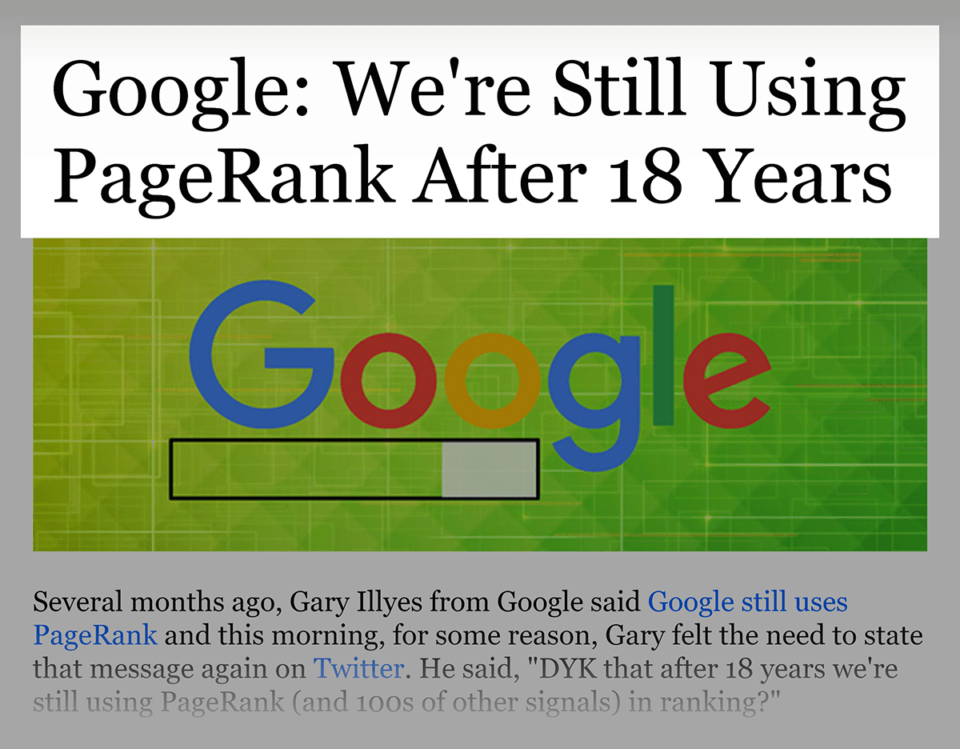 Google xác nhận vẫn sử dụng PageRank