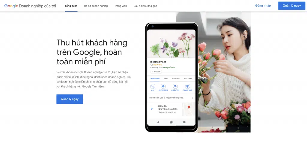 đăng ký Google map với Google doanh nghiệp của tôi