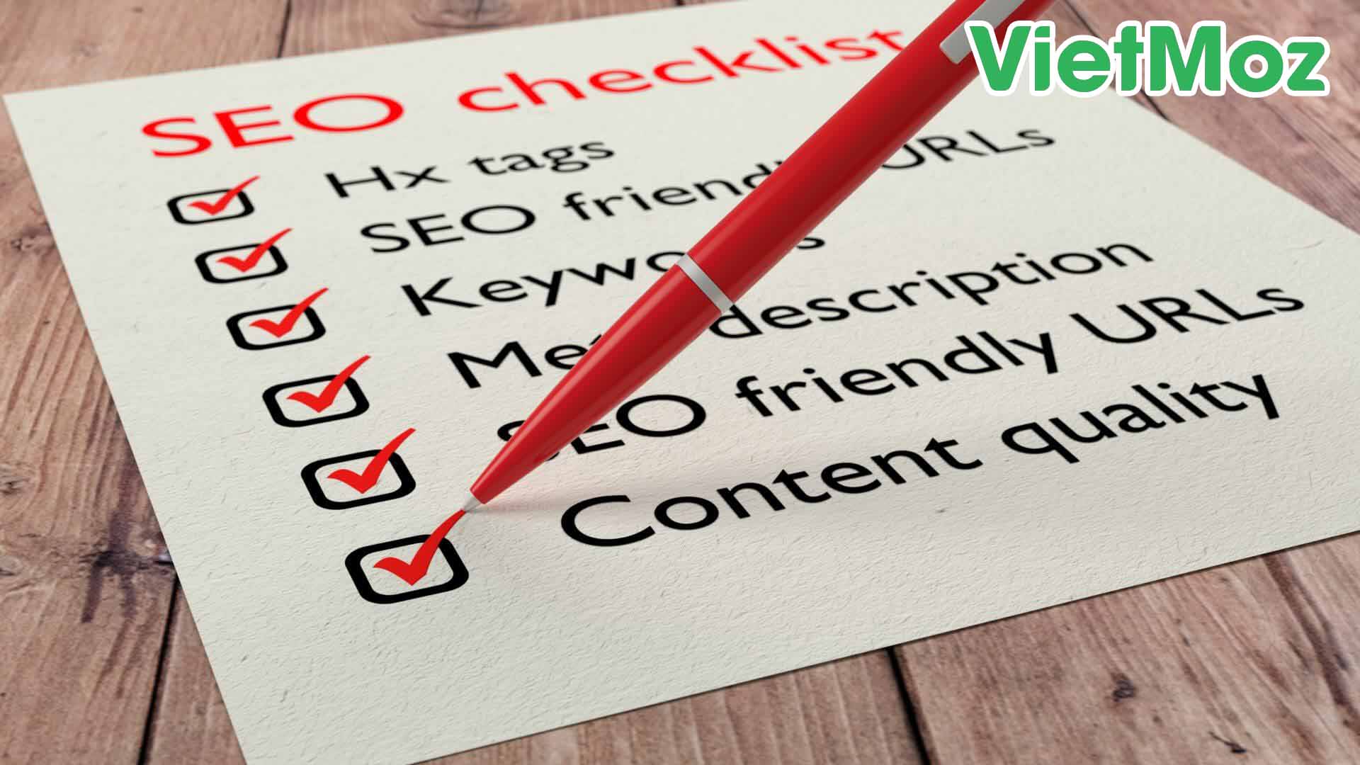 Vietmoz - youtube seo checklist