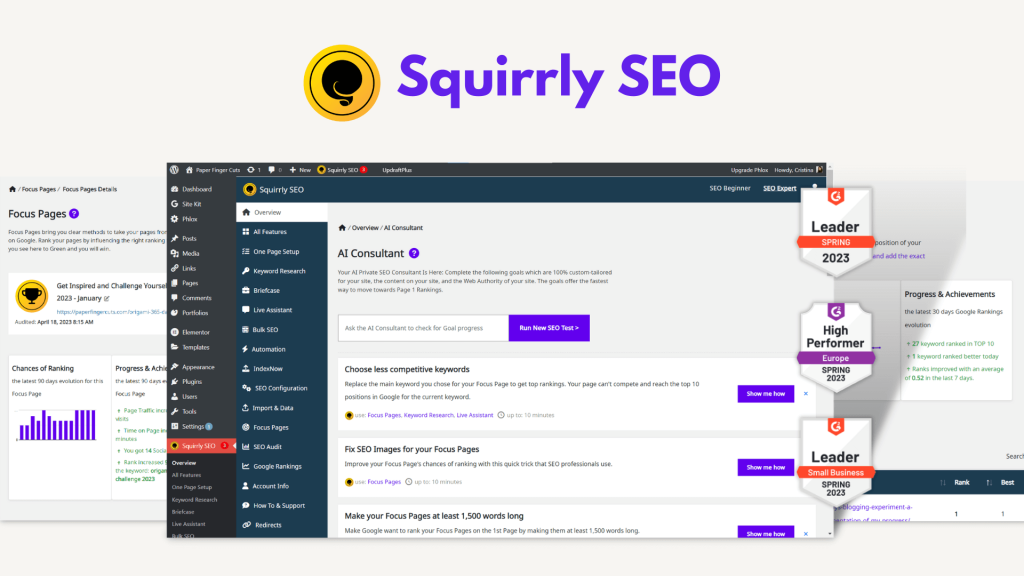 plugin seo wordpress Squirrly SEO