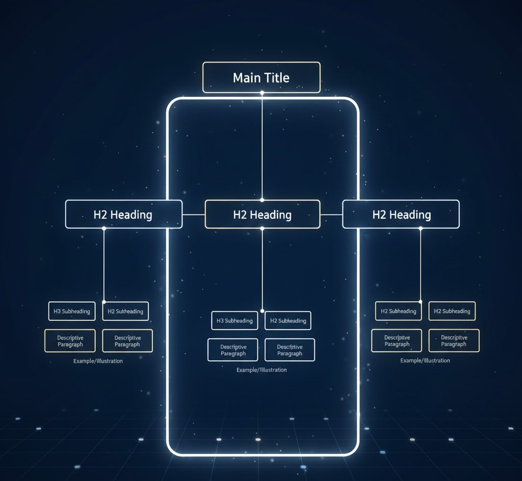 cấu trúc outline được đề cập trong semantic content brief