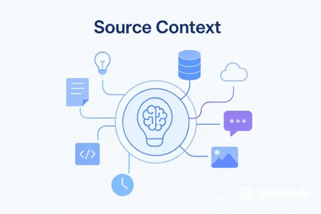 Sơ đồ minh họa mối quan hệ giữa Source Context và Semantic Content FAQ trong chiến lược SEO ngữ nghĩa.