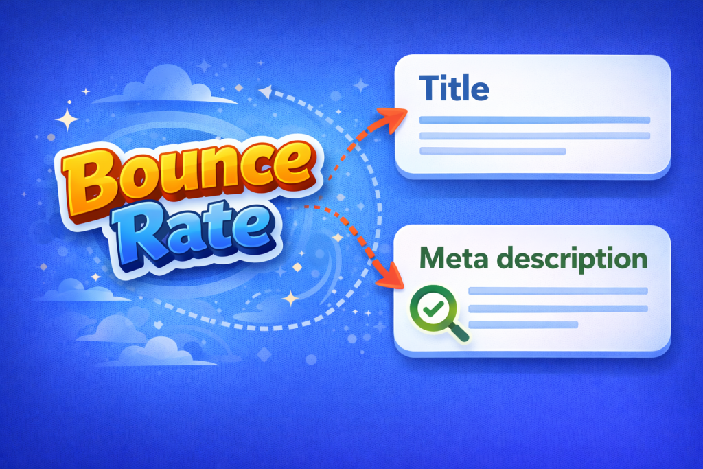 Meta title và description ảnh hưởng đến bounce rate SEO