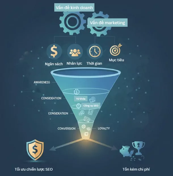 Kế hoạch SEO gắn mục tiêu marketing và phễu khách hàng