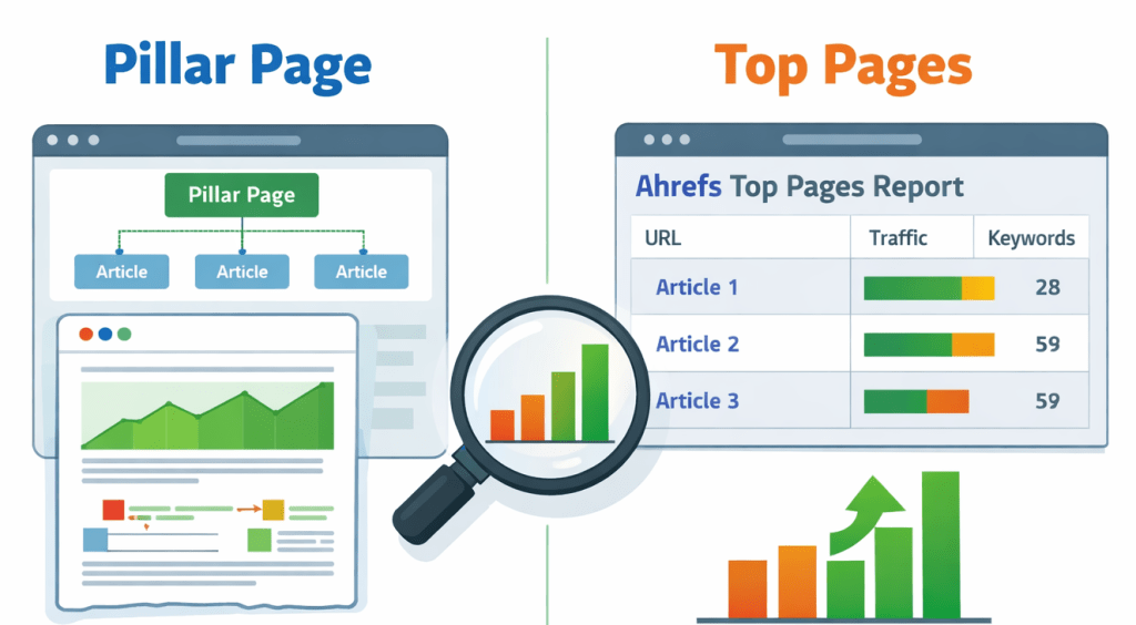 Audit website xác định hiệu quả pillar page và content
